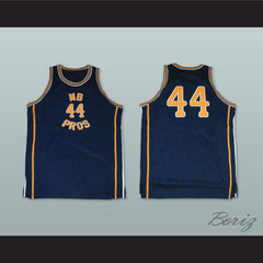 1970 MB PROS 44 Dark Blue Basketball Jersey