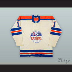 1972-75 WHA Craig Reichmuth 11 New York Raiders White Hockey Jersey
