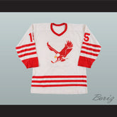 1972 WHA Miami Screaming Eagles 15 White Hockey Jersey