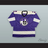 1975-76 WHA Ray McKay 2 Cleveland Crusaders Purple Hockey Jersey