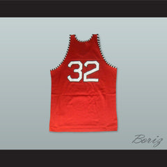 1975 Rucker Park NYC 32 Red Basketball Jersey