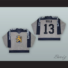 1980 Ismo Villa 13 Finland Soumi National Team Gray Hockey Jersey
