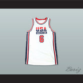 1992 Patrick Ewing 6 USA Team Home Basketball Jersey