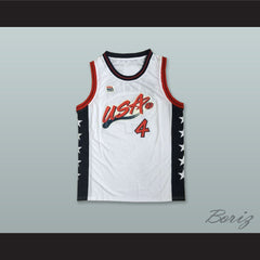 1996 Charles Barkley 4 USA Team Home Basketball Jersey