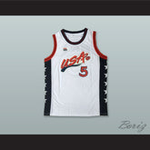 1996 Grant Hill 5 USA Team Home Basketball Jersey