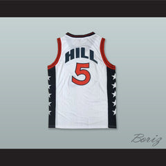 1996 Grant Hill 5 USA Team Home Basketball Jersey