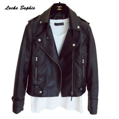1pcs Women's Plus size shorts jacket coats 2020 Autumn faux fur PU Leather rivets Splicing Jacket ladies Skinny locomotive coats