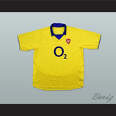 2003-2005 Arsenal London FC Yellow Soccer Jersey