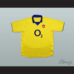 2003-2005 Arsenal London FC Yellow Soccer Jersey