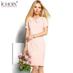 2019 New Retro Sailor Collar Women dresses Spring Summer Lady's elegant High Stretchy dress femme special occasion dating dress