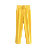 2019 Women High Waist Casual Pants With Autumn Ladies Office Work Harem Pants Fashion Solid 2019 Women Trousers Pantalones Mujer