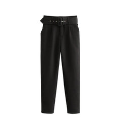 2019 Women High Waist Casual Pants With Autumn Ladies Office Work Harem Pants Fashion Solid 2019 Women Trousers Pantalones Mujer