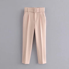 2019 Women High Waist Casual Pants With Autumn Ladies Office Work Harem Pants Fashion Solid 2019 Women Trousers Pantalones Mujer