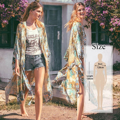 2020 Bohemian Printed Cover-ups Sexy Summer Beach Dress Cotton Tunic Women Beachwear Swimsuit Cover Up Bikini Wrap Sarongs Q675