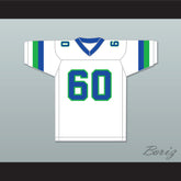 1984 USFL Bill Winters 60 San Antonio Gunslingers Home Football Jersey