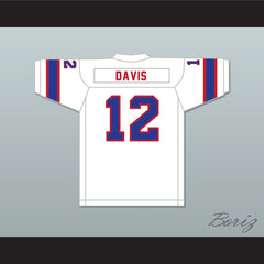 1974 WFL Bob Davis 12 Florida Blazers Home Football Jersey