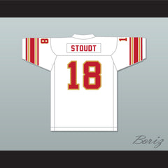 1984 USFL Cliff Stoudt 18 Birmingham Stallions Home Football Jersey
