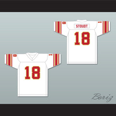 1984 USFL Cliff Stoudt 18 Birmingham Stallions Home Football Jersey