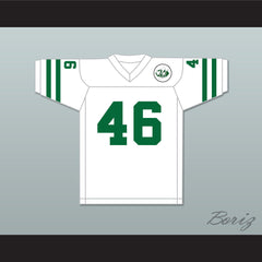 1975 WFL Cyril Pinder 46 Chicago Winds Home Football Jersey with Patch