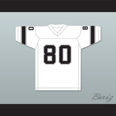 1974 WFL Dennis Hughes 80 Jacksonville Sharks Home Football Jersey