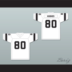1974 WFL Dennis Hughes 80 Jacksonville Sharks Home Football Jersey