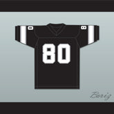 1974 WFL Dennis Hughes 80 Jacksonville Sharks Road Football Jersey