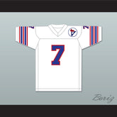 1975 WFL Denny Duron 7 Birmingham Vulcans Home Football Jersey with Patch