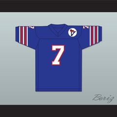 1975 WFL Denny Duron 7 Birmingham Vulcans Road Football Jersey with Patch
