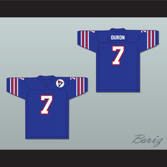 1975 WFL Denny Duron 7 Birmingham Vulcans Road Football Jersey with Patch