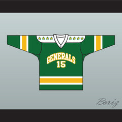 1960's Style EHL Greensboro Generals Green Hockey Jersey