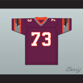 1984 USFL Ed Gantner 73 Jacksonville Bulls Road Football Jersey