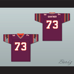 1984 USFL Ed Gantner 73 Jacksonville Bulls Road Football Jersey
