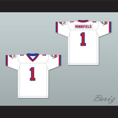 1984 USFL Frank Minnifield 1 Arizona Wranglers Home Football Jersey