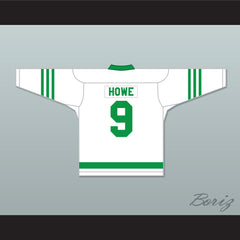 1945-46 Gordie Howe 9 Omaha Ak-Sar-Ben Knights USHL White Hockey Jersey