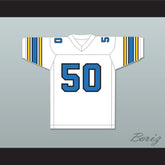 1984 USFL Gary Plummer 50 Oakland Invaders Home Football Jersey