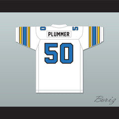 1984 USFL Gary Plummer 50 Oakland Invaders Home Football Jersey