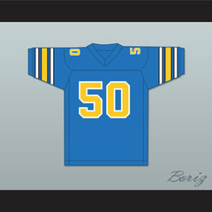1984 USFL Gary Plummer 50 Oakland Invaders Road Football Jersey