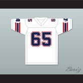 1985 USFL Gary Zimmerman 65 Los Angeles Express Home Football Jersey