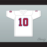 1983 USFL Glenn Inverso 10 New Jersey Generals Home Football Jersey