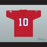 1983 USFL Glenn Inverso 10 New Jersey Generals Road Football Jersey