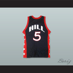 1996 Grant Hill 5 USA Team Away Basketball Jersey