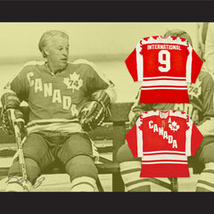 1974 Summit Series Gordie Howe 9 Canada Hockey Jersey