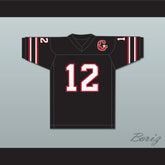 1984 USFL Jim Kelly 12 Houston Gamblers Road Football Jersey with Patch
