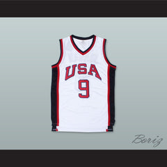 1984 Michael Jordan 9 USA Team Home Basketball Jersey