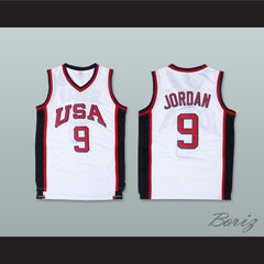 1984 Michael Jordan 9 USA Team Home Basketball Jersey