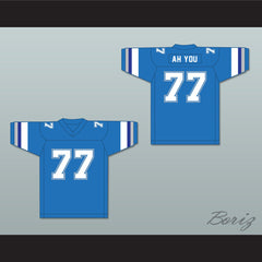 1983 USFL Junior Ah You 77 Boston Breakers Road Football Jersey