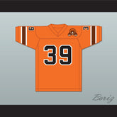 1974-75 WFL Larry Csonka 39 Memphis Grizzlies Road Football Jersey with Patch