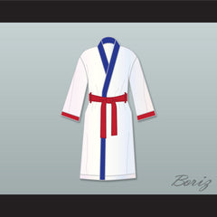 'Irish' Micky Ward White Satin Full Boxing Robe
