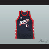 1996 Penny Hardaway 6 USA Team Away Basketball Jersey
