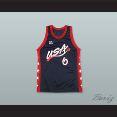 1996 Penny Hardaway 6 USA Team Away Basketball Jersey